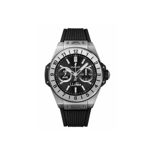 HUBLOT Автоматический Механический Часы Мужские 42 мм Черный Циферблат Титановые Обложки Часов Резиновый Ремешок