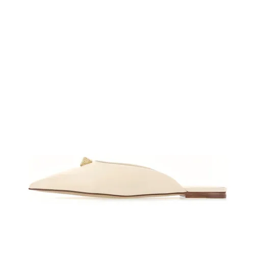 Valentino Roman Stud Мода Тапочки Женские Экрю