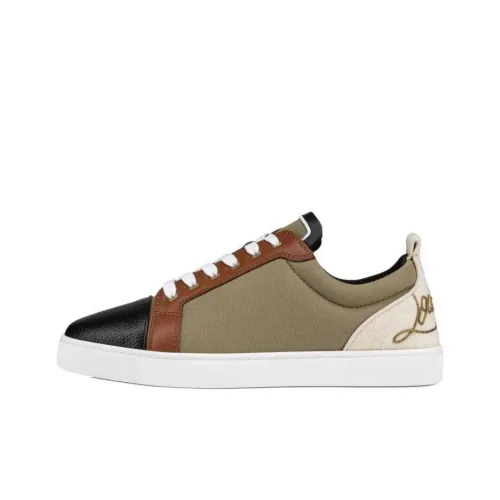 Christian Louboutin Скейтборд Кроссовки Низкие Серо-Зеленые Мужские