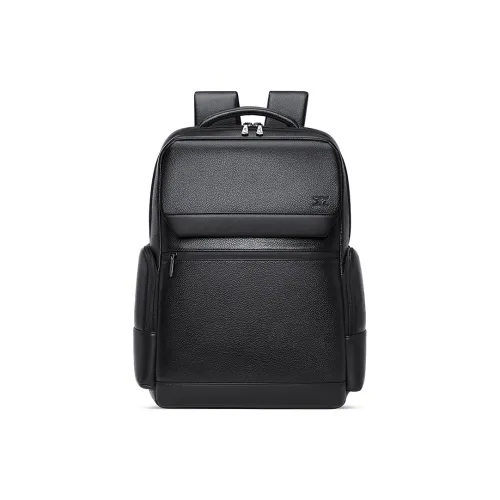 SEPTWOLVES Рюкзак из коровьей кожи стандартный мужской черный
