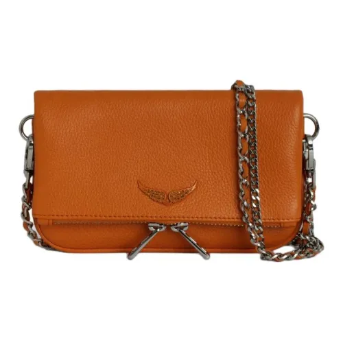 Zadig Voltaire Телячья кожа Одно плечо Через плечо Клатч Маленький Женский Коричневый