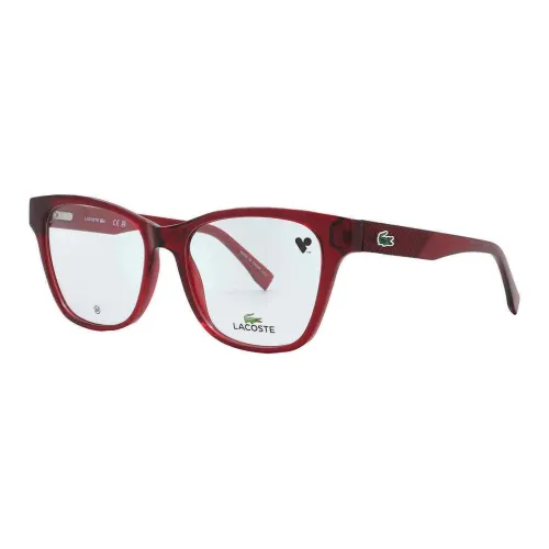 LACOSTE Пластик Кошачий глаз Оправы для очков Женские Красный