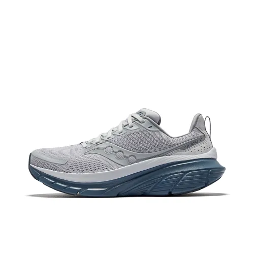 Saucony GUIDE 17 Устойчивый к истиранию Низкий Топ Тренировочные Беговые кроссовки Мужские Серые