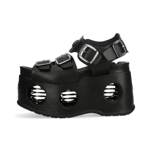 NEW ROCK One Ремешок Сандалии 11 см Мужские Черные