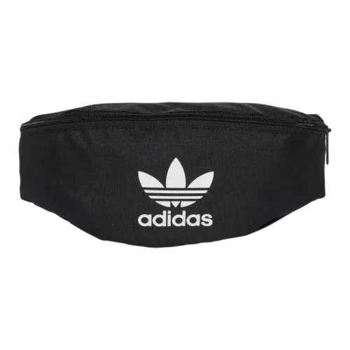 Adidas Полиэстер Одно плечо Через плечо Бананка Обычный Унисекс Черный