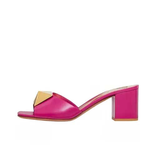 Valentino One Stud Слипоны Женские Розовые