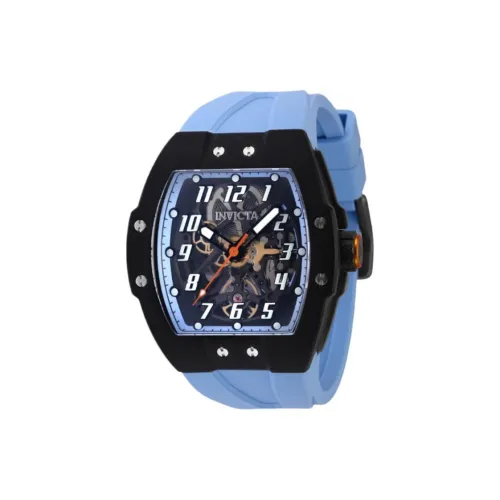 INVICTA Мужские часы Автоматический механический механизм Силиконовый ремешок 47 мм Черепный циферблат Часы