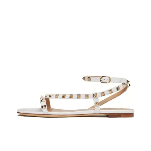 Valentino Rockstud Спортивные тапочки Женские Белые