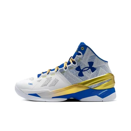 Under Armour Curry 2 Баскетбольные кроссовки MID Топ Белый Мужской