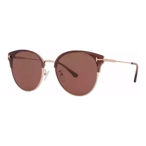 TF Пластик Металл OVAL SUNGLASSES Унисекс Золотой