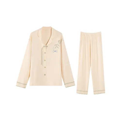 XUANZHITING Пижамный комплект женский светло-абрикосовый