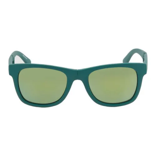 LACOSTE Пластик OVAL SUNGLASSES Унисекс Зеленый