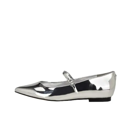Calvin Klein Туфли Мэри Джейн Серебряные Женские