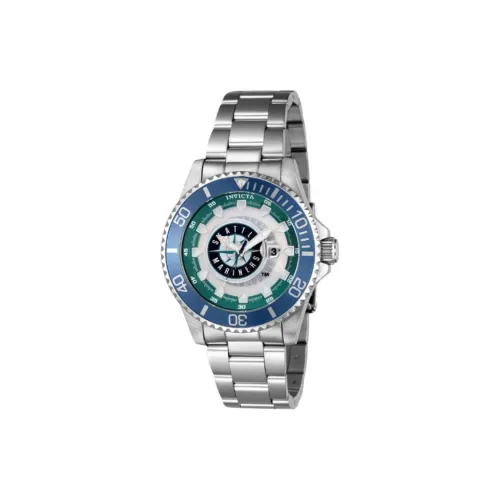 INVICTA Мужские часы Кварцевый механизм Ремешок из нержавеющей стали 47 мм Белый циферблат