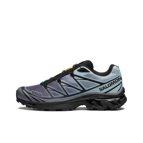 Salomon Collaboration XT 6 Беговые кроссовки Низкий топ Черный/Туманный синий/Серо-голубой Унисекс