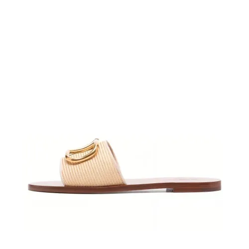 Valentino Слипоны Женские Бежевые