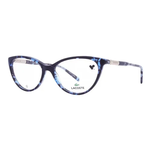 LACOSTE Пластик Кошачий глаз Оправы для очков Женские Синий