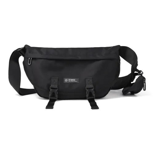 Yohji Kimura Полиэстер Сумка через плечо Сумка-мессенджер Стандартная Унисекс Черная