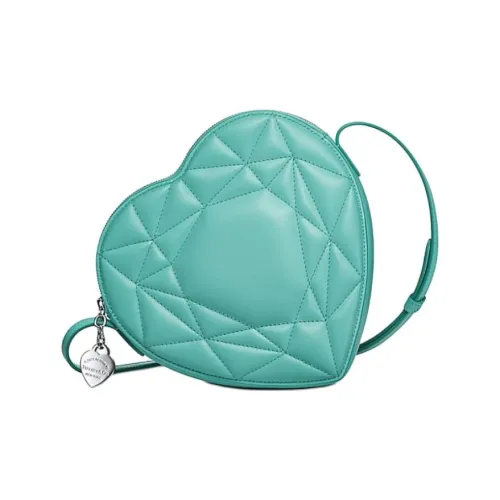 TIFFANY CO. Return To Tiffany Collection Мягкая кожа Сумка через плечо Женская Синяя