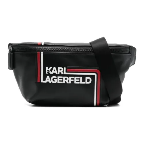 Karl Lagerfeld Полиуретан Одно плечо Через плечо Бананка Мужской Черный