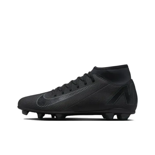 Nike Mercurial Superfly 10 MG MULTI Ground Slip-resistant Abrasion-resistant Football Cleats Unisex Black Найк Меркуриал Суперфлай 10 MG MULTI Ground Противоскользящие Устойчивые к истиранию Футбольные бутсы Унисекс Черный