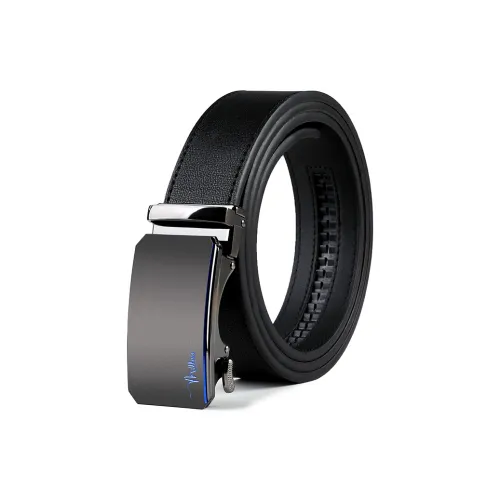 MILLIE'S Натуральная кожа Автоматическая застежка Брюки Ремень Деловой повседневный стиль Юность Ремень Спилок коровья кожа Мужской 3,5CM