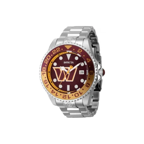INVICTA Мужские часы Автоматический механический механизм ремешок из нержавеющей стали 47 мм красный циферблат