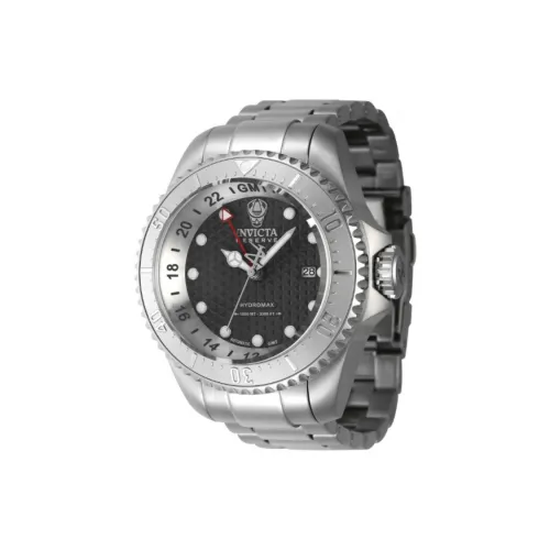 INVICTA Мужские часы Автоматический механический механизм ремешок из нержавеющей стали 52 мм черный циферблат
