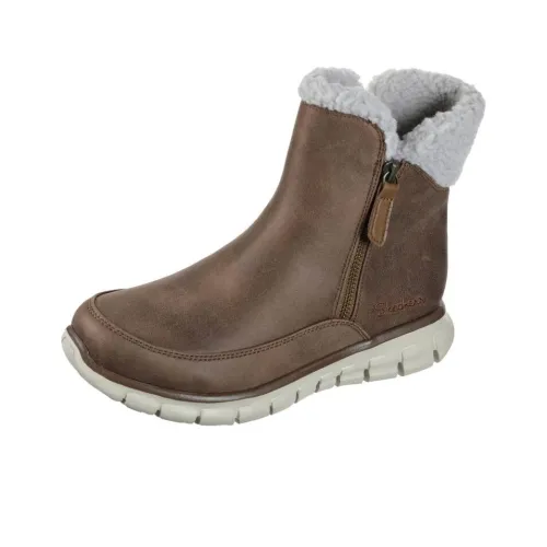Skechers Synergy Термический Устойчивый к Износу Короткие Снежные Ботинки Женские Коричневый