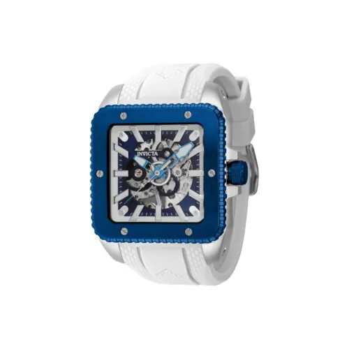 INVICTA Наручные часы Механический механизм Силиконовый ремешок 45 мм Черепный циферблат Мужские часы