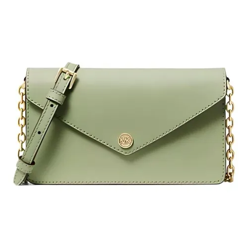 MICHAEL KORS Jet Set Travel Кожа Конверт Сумка через плечо Маленькая Женская Светлая Шалфейная