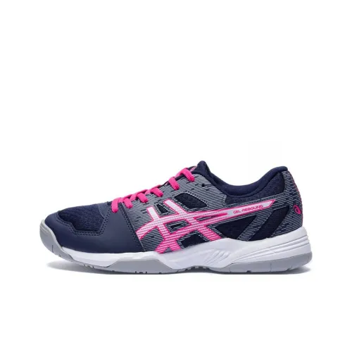 Asics Gel Rebound Low Top Теннисные Кроссовки Женские Синие Розовые