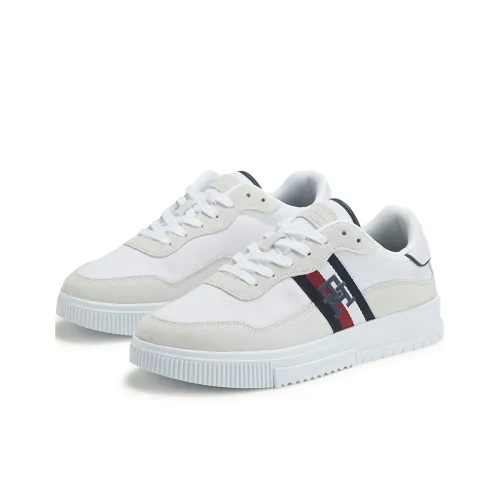 Tommy Hilfiger Низкие кроссовки для скейтбординга Мужские Белые