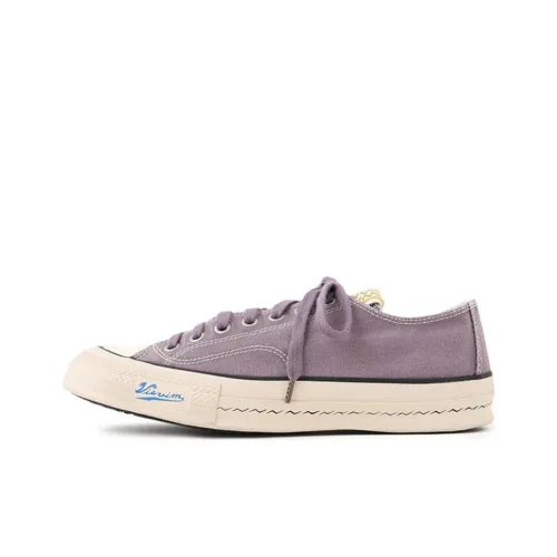 Visvim Low-Top Canvas Shoes Purple Men's