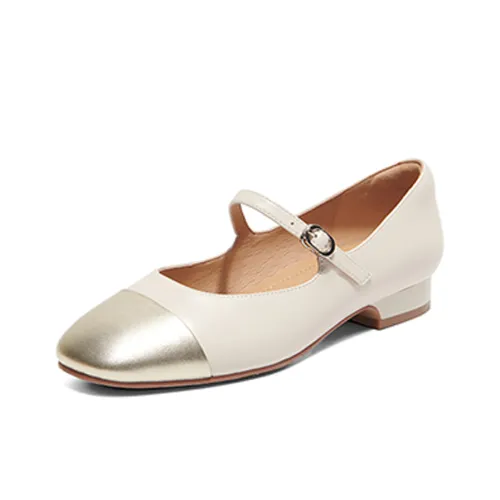 PT'SON Грубый каблук Туфли Мэри Джейн 2,2 см Женские