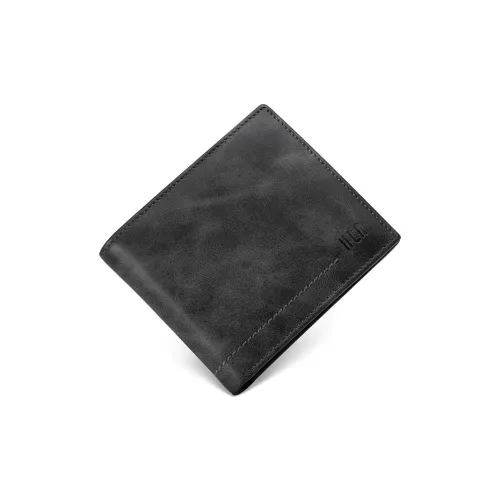 HLA Натуральная кожа коровья кожа укороченный кошелек кошелек кошелек мужской серый