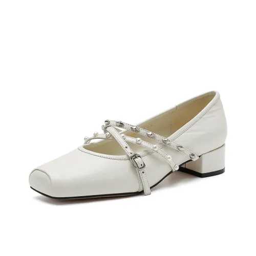 ELLE Грубый каблук Туфли Мэри Джейн 3,5 см Женские