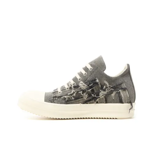 Rick Owens DRKSHDW Низкие Кроссовки для Скейтбординга Унисекс Серые