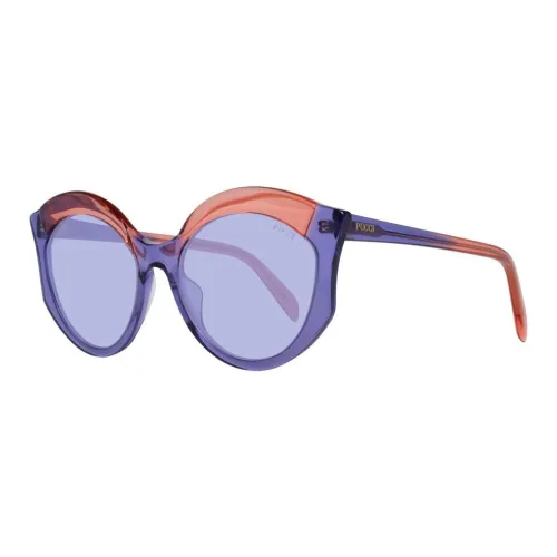 EMILIO PUCCI Пластик OVAL SUNGLASSES Женские Фиолетовый