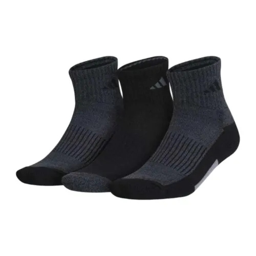Adidas 3 пачки Черный+Серый+Серый Черный Мужские носки MID до икры