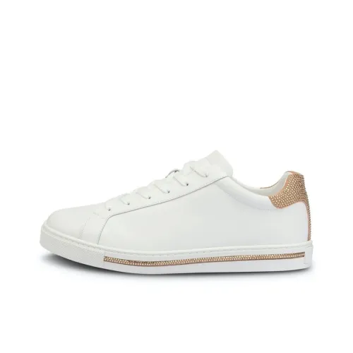 RENE CAOVILLA Низкие кроссовки для скейтбординга Женские Белые