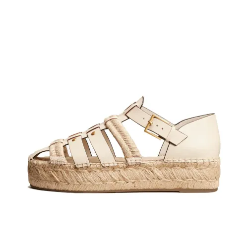 Tory Burch Римские Сандалии Женские Слоновая Кость