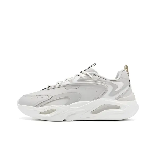 XTEP Slip-resistant Abrasion-resistant Breathable Low-Top Sports Casual Shoes Men's Light Hemp Gray Pigeon Gray XTEP Противоскользящий Устойчивый к истиранию Дышащий Низкий Топ Спортивная Повседневная Обувь Мужская Светлый Конопля Серый Pigeon Серый