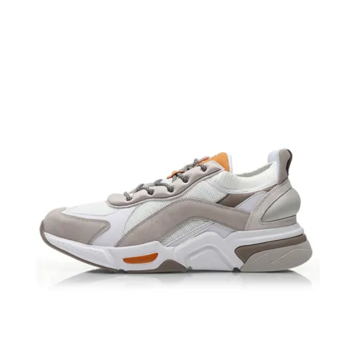 LINING Нелинейная Легкая Низкая Верхняя Повседневная Мужская Серебряная Рыбка Серый