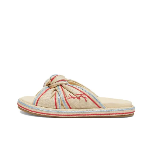 FENDI Слипоны Женские Бежевые