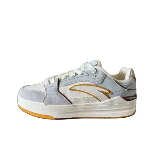 ANTA Street Play Series Slip-on Resistant и Breathable Низкий Топ Скейтбординг Кроссовки Мужские Белый Серый Желтый