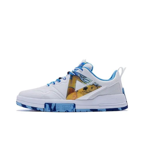 Xiaolan и его друзья x PEAK Non Нижняя юбка Легкий Низкий Топ Кроссовки для скейтбординга Мужской Все Белый