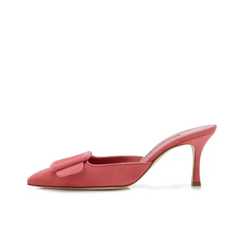 MANOLO BLAHNIK Стильные сандалии женские розовые