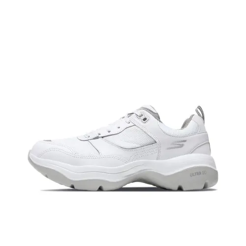 Skechers GO WALK Revolution Ultra Low Топ Спортивная Повседневная Обувь Женская Белая Серебряная