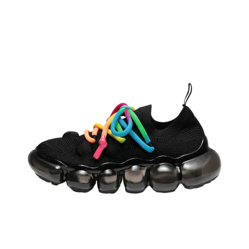 Grounds Амортизация Низкий Топ Спортивная Повседневная Обувь Унисекс Черный